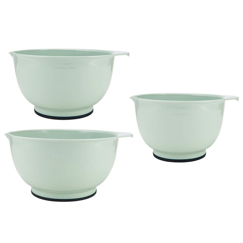 kitchenaid plastic set mixing bowls